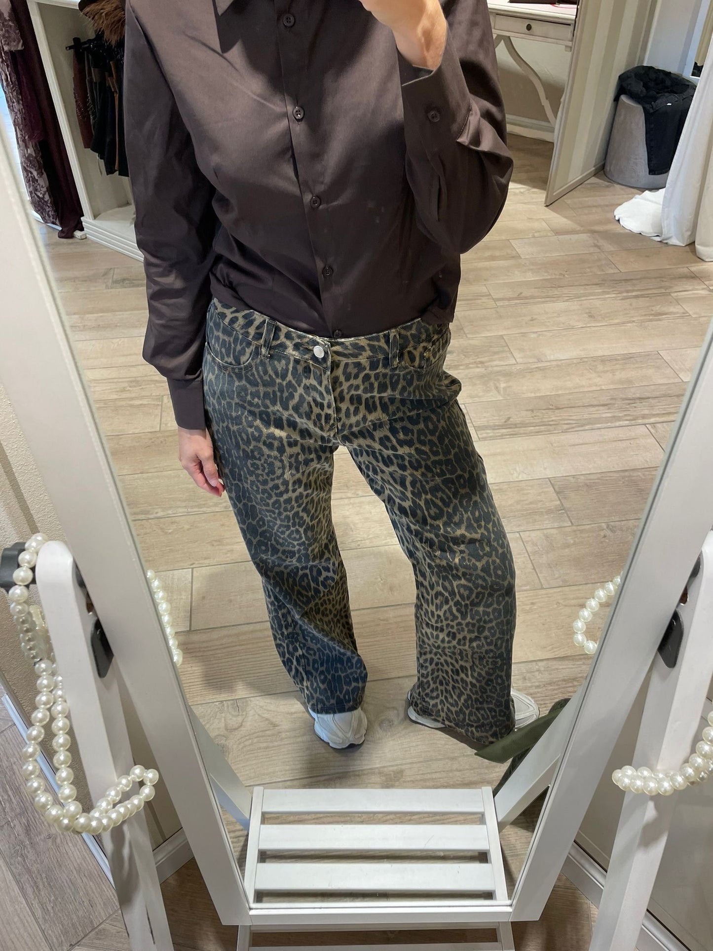 Jeans maculato