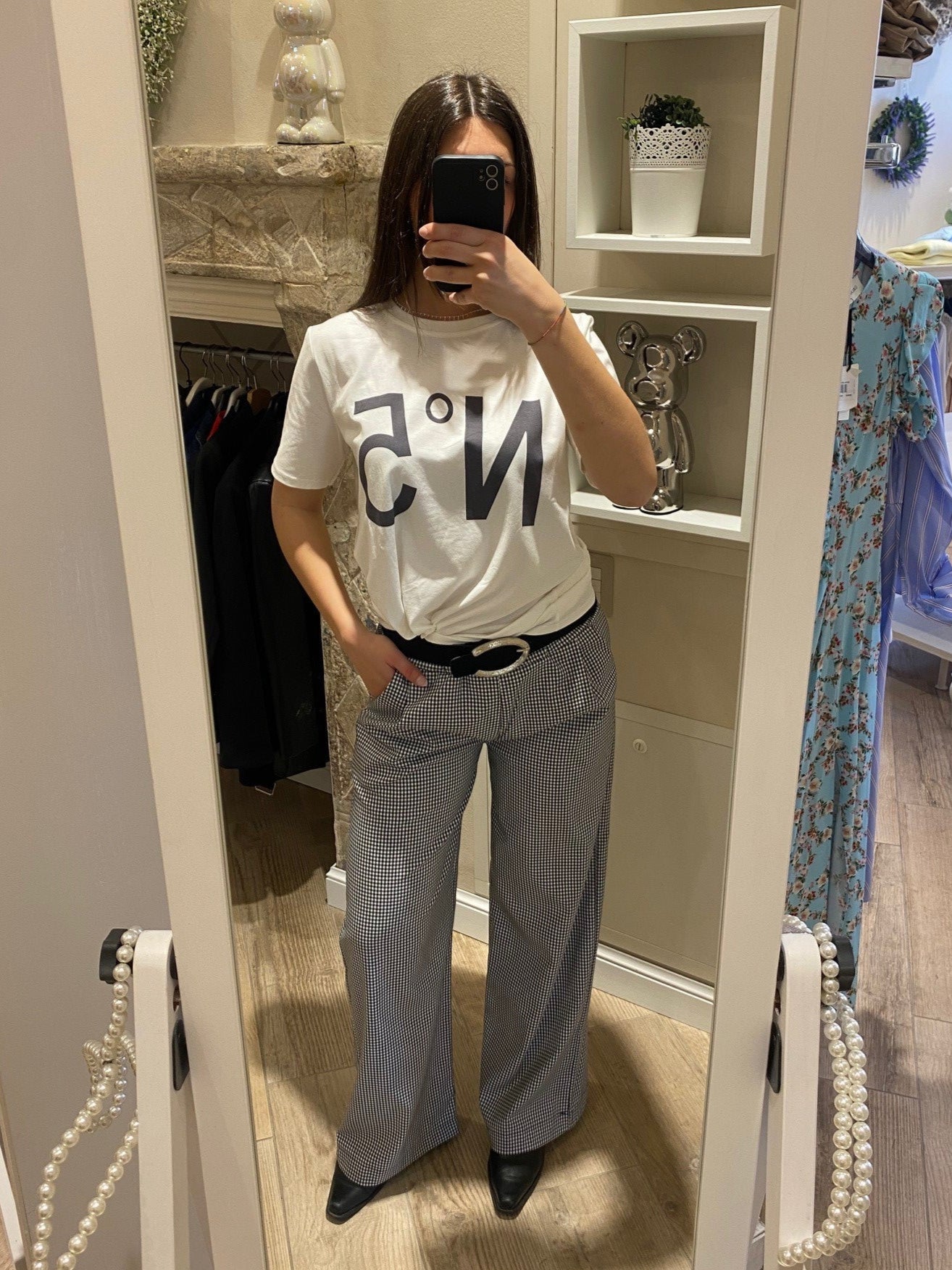 Pantalone in vichy