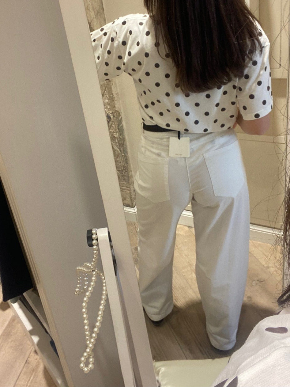 Pantaloni Vicolo panna