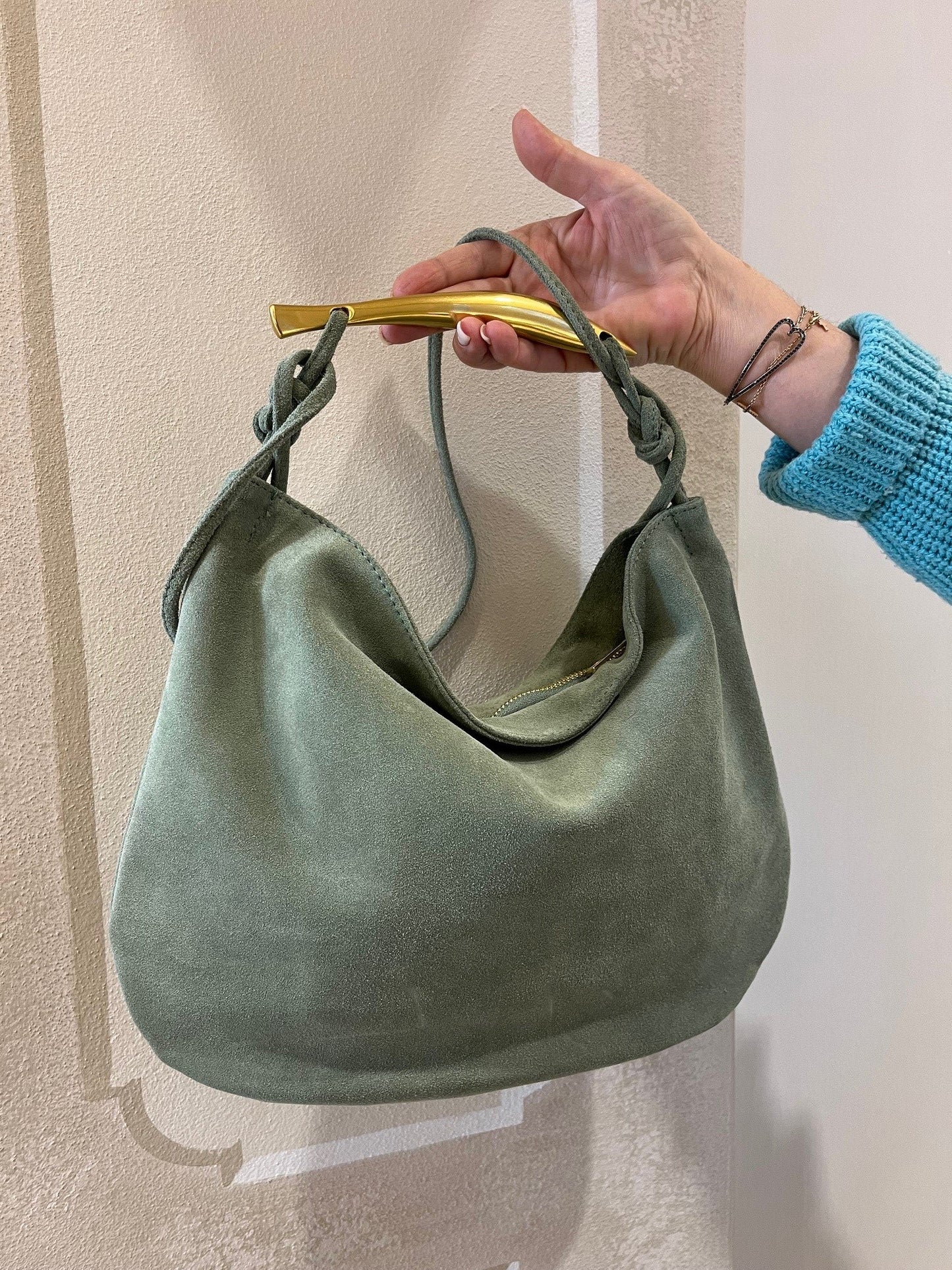 Borsa verde morbida