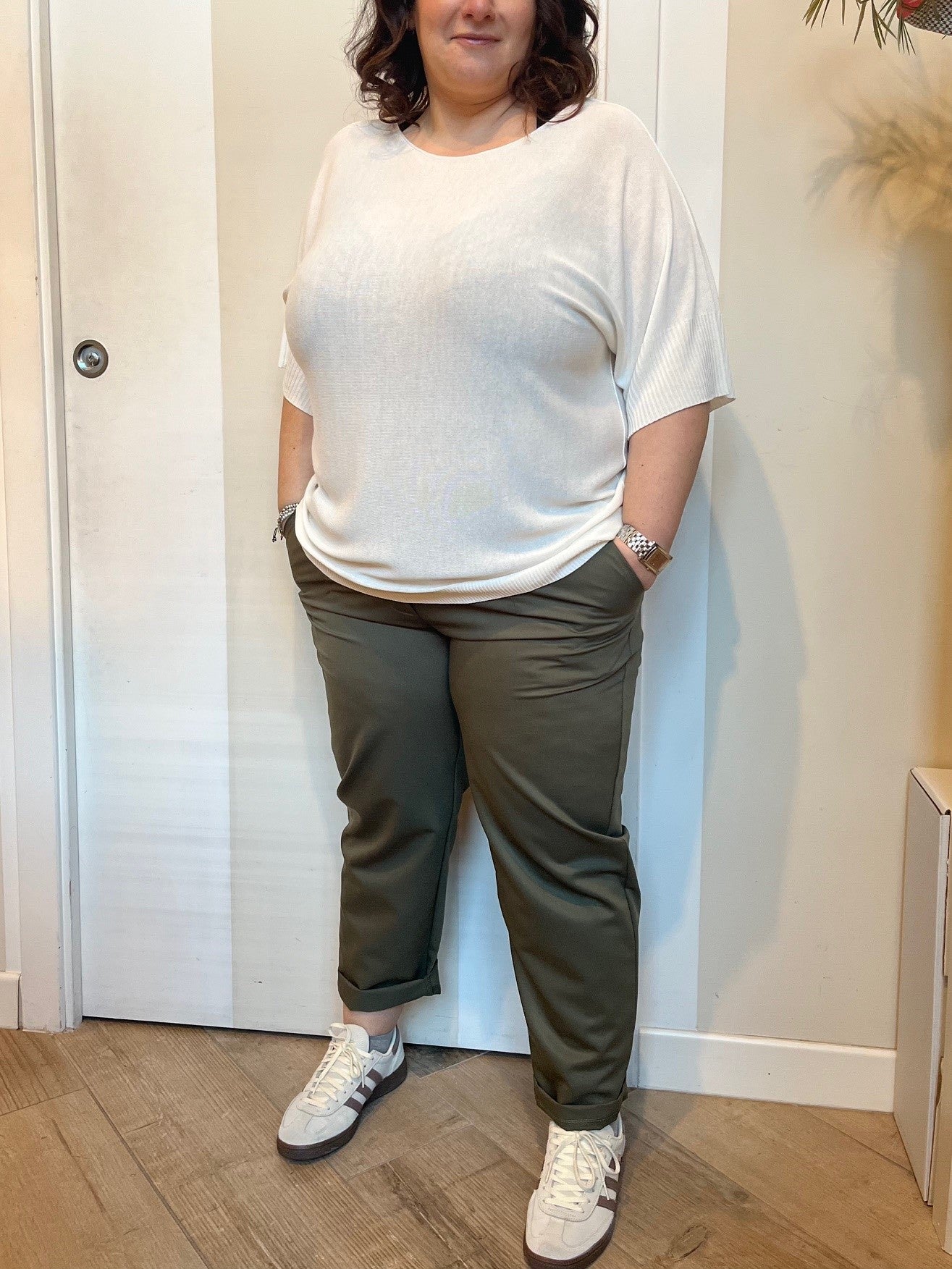 Pantaloni verde militare Susy star