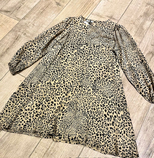 Abito leopardato in viscosa