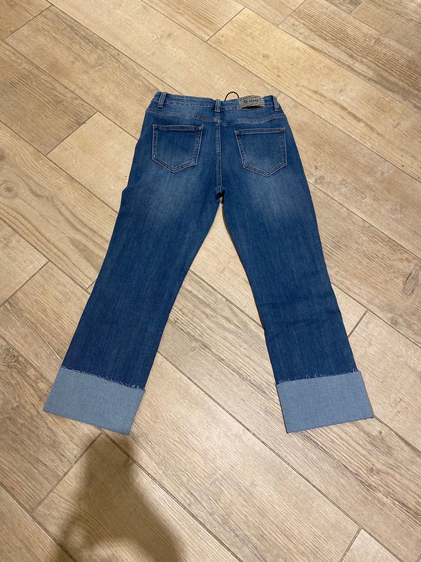 Jeans con risvolto