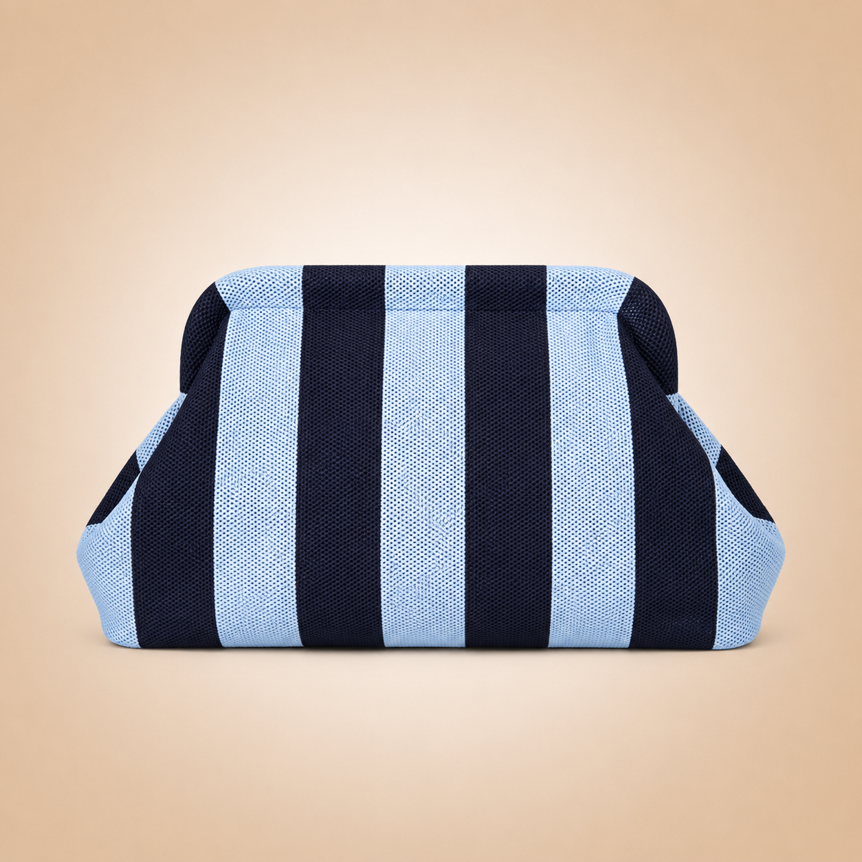 Pochette Riviera Righe Azzurro & Navy