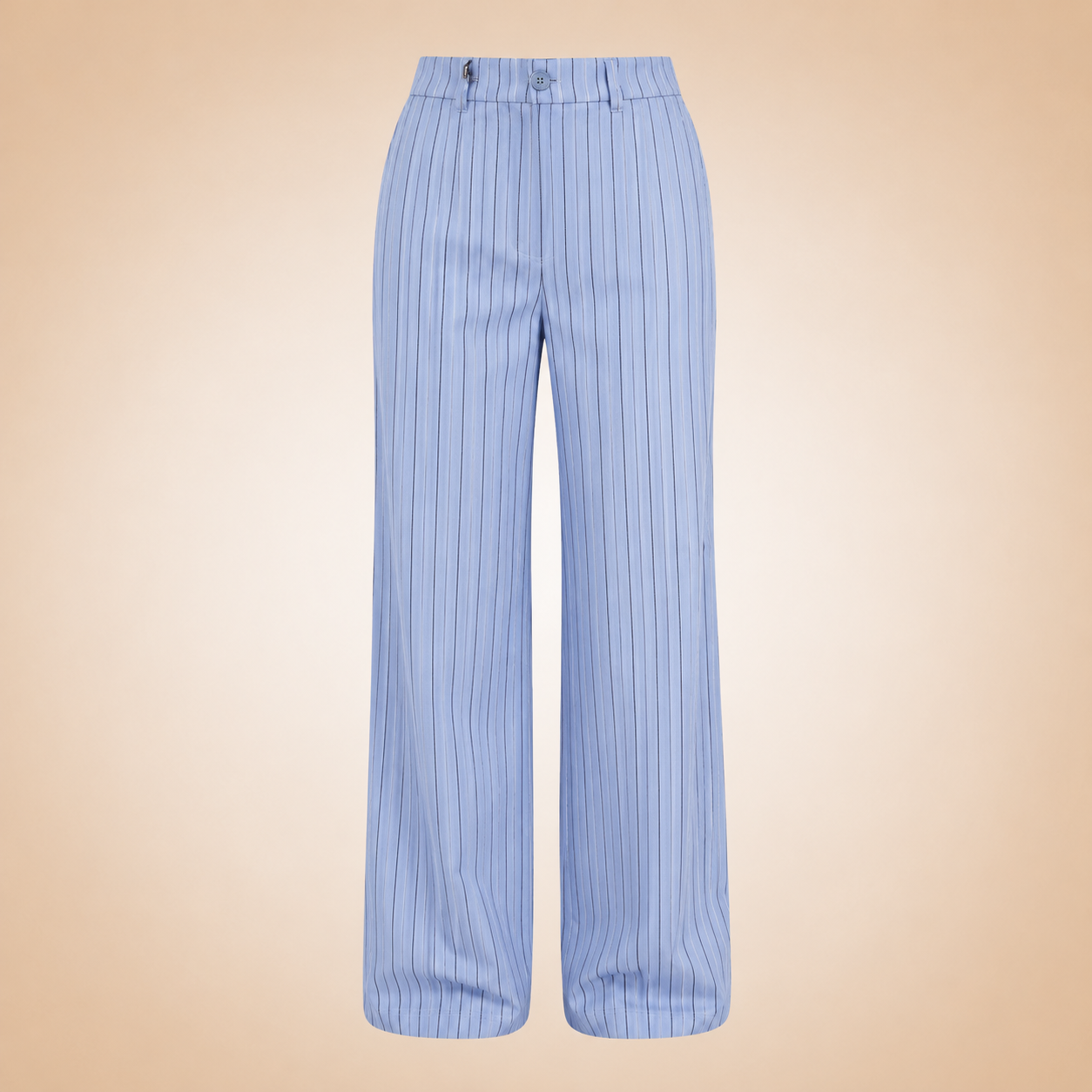 pantalone azzurro gessato gamba morbida