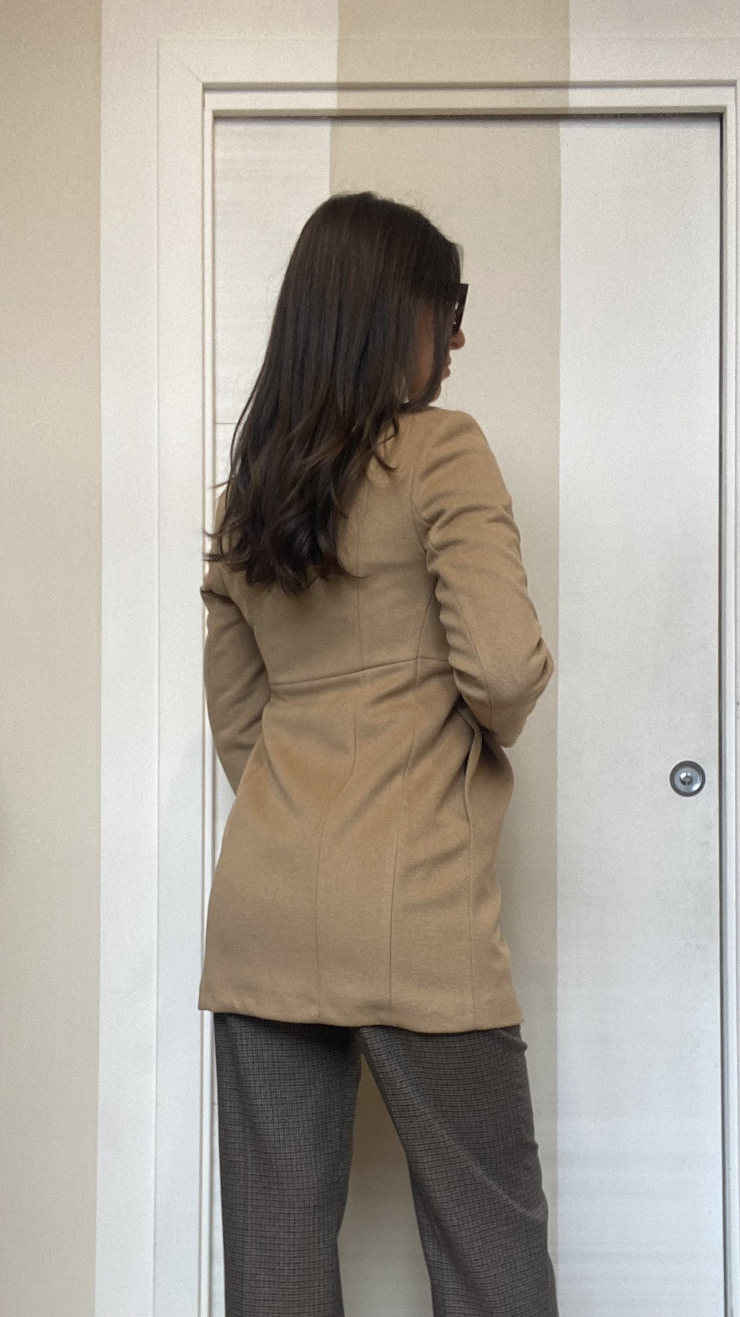 Cappotto beige blue joint