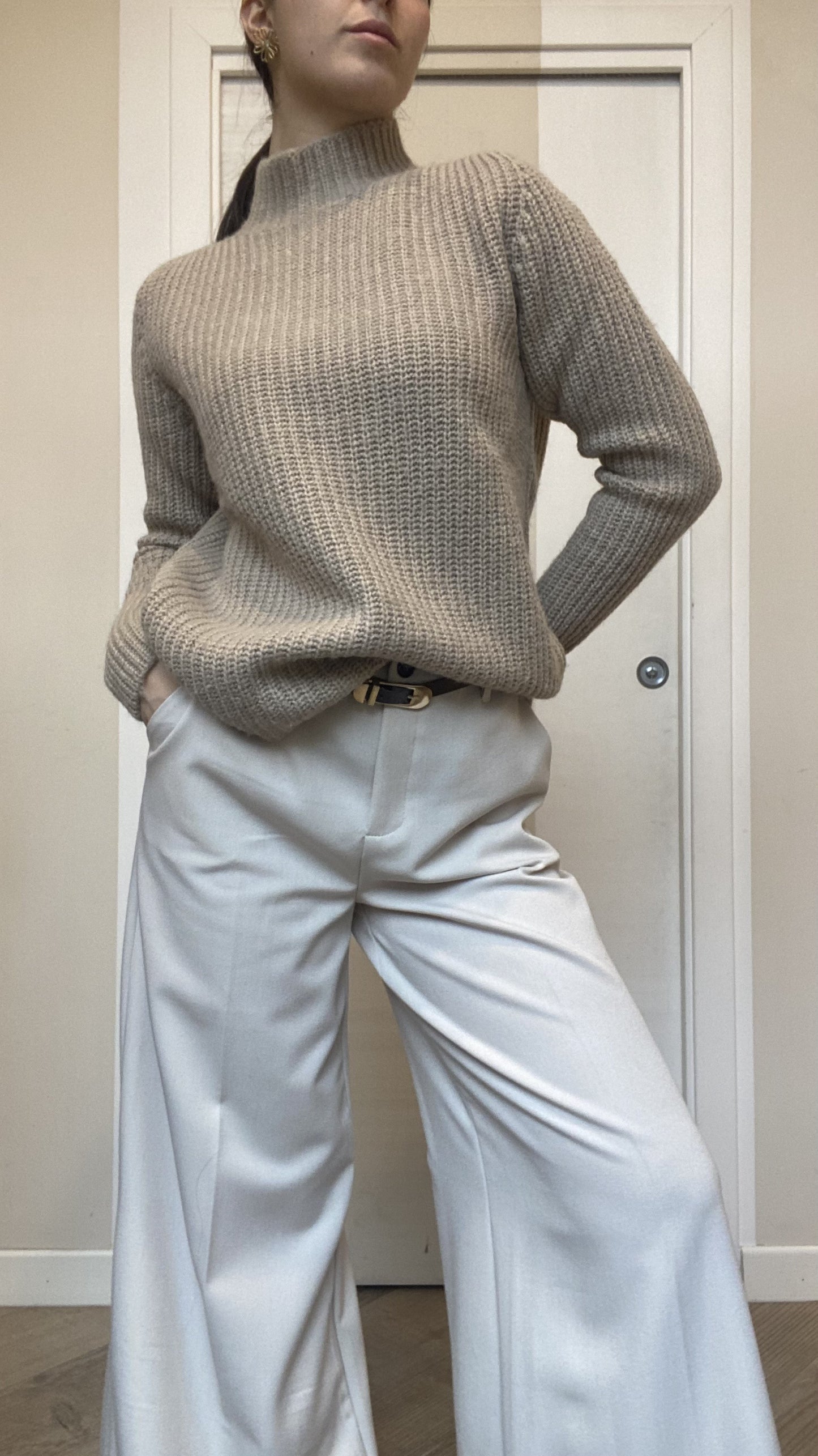 Maglione a maglia larga