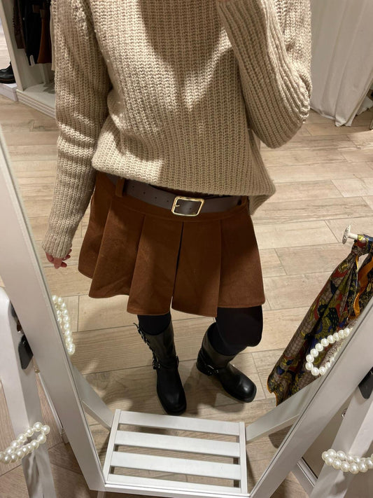 Gonna in panno plissè