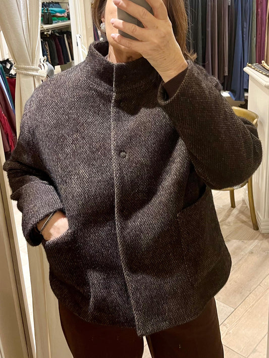 Cappottino corto marrone