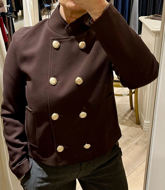 Cappottino doppiopetto marrone