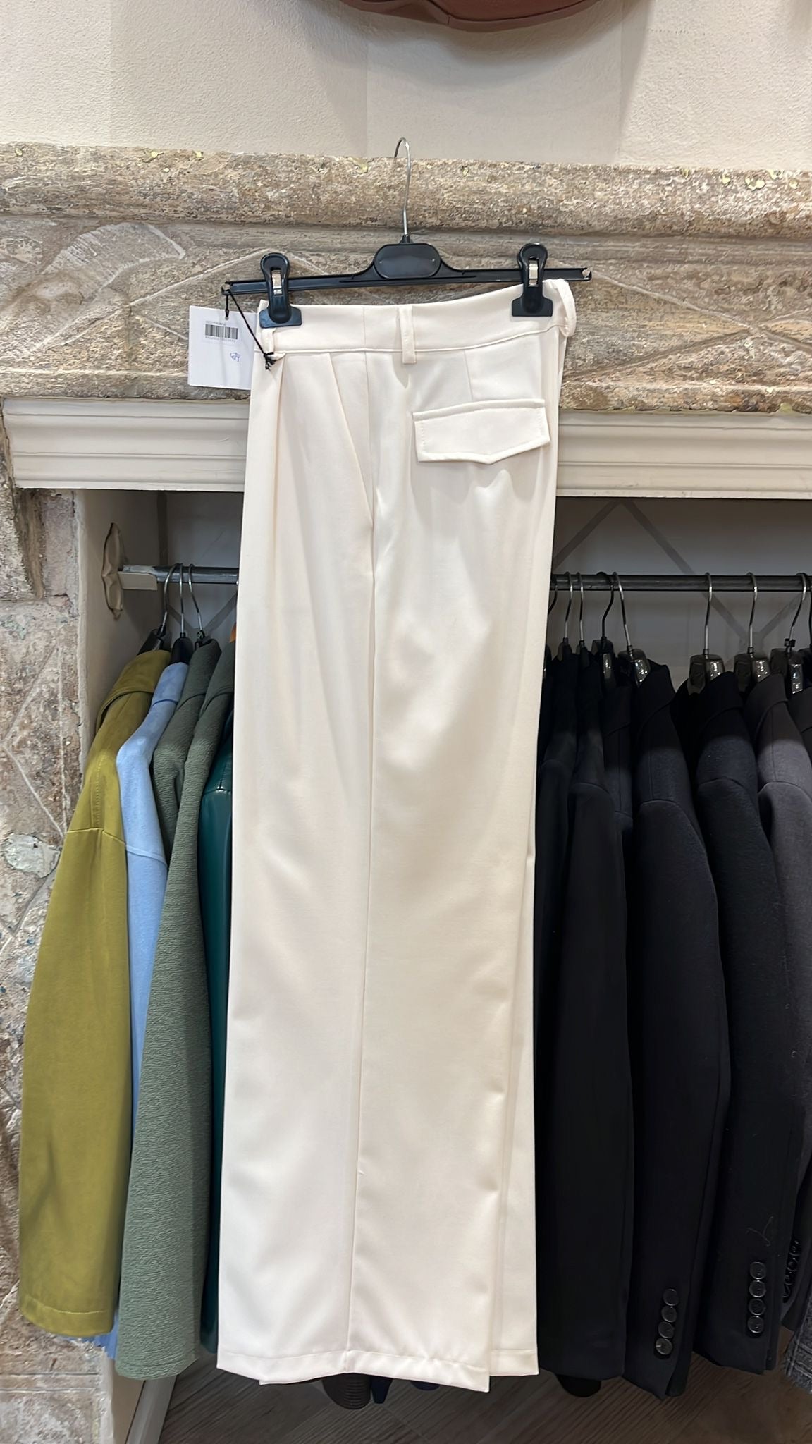Pantalone palazzo con tasca