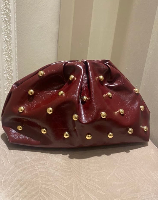 Borsa pasticcino con borchie