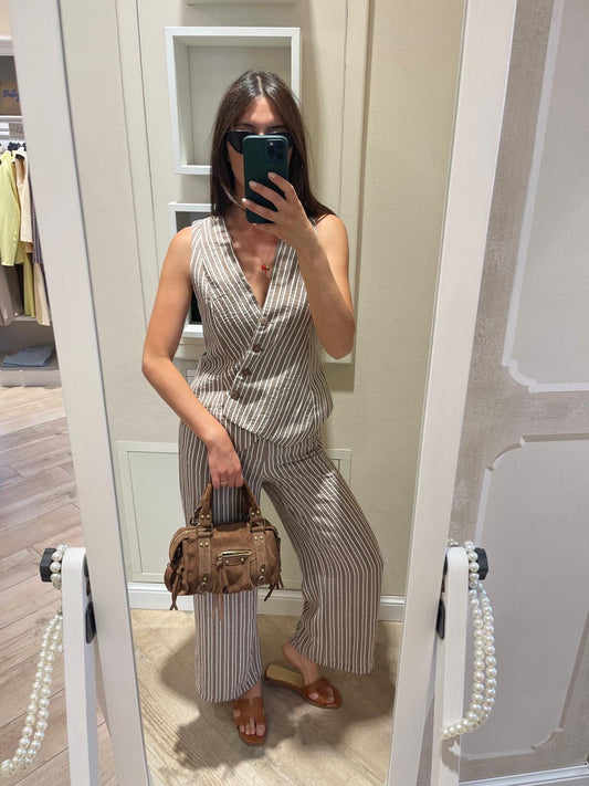 gilet gessato