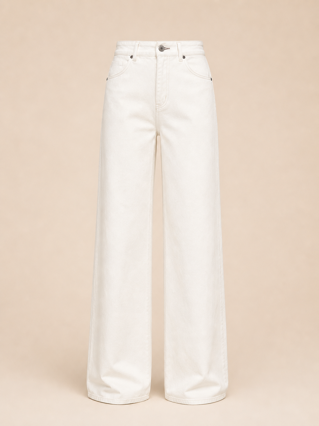 Jeans Wide Leg Avorio – Vicolo