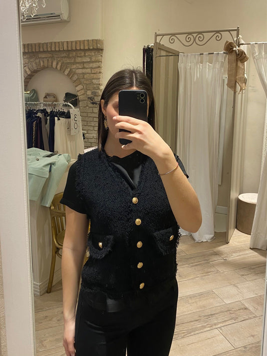 Gilet bottoni gioiello