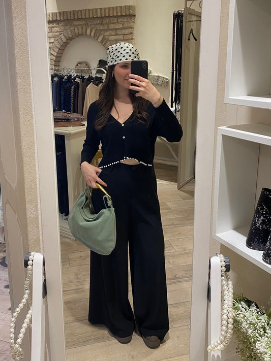 Pantalone palazzo nero