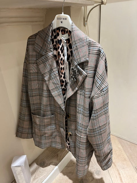 giacca fantasia tartan