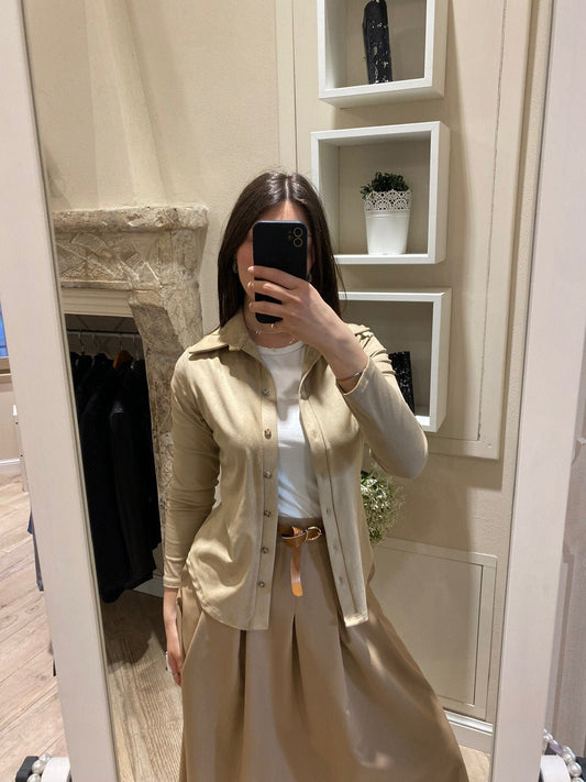 Camicia scamosciata