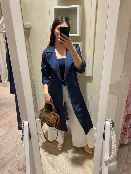 Trench in denim