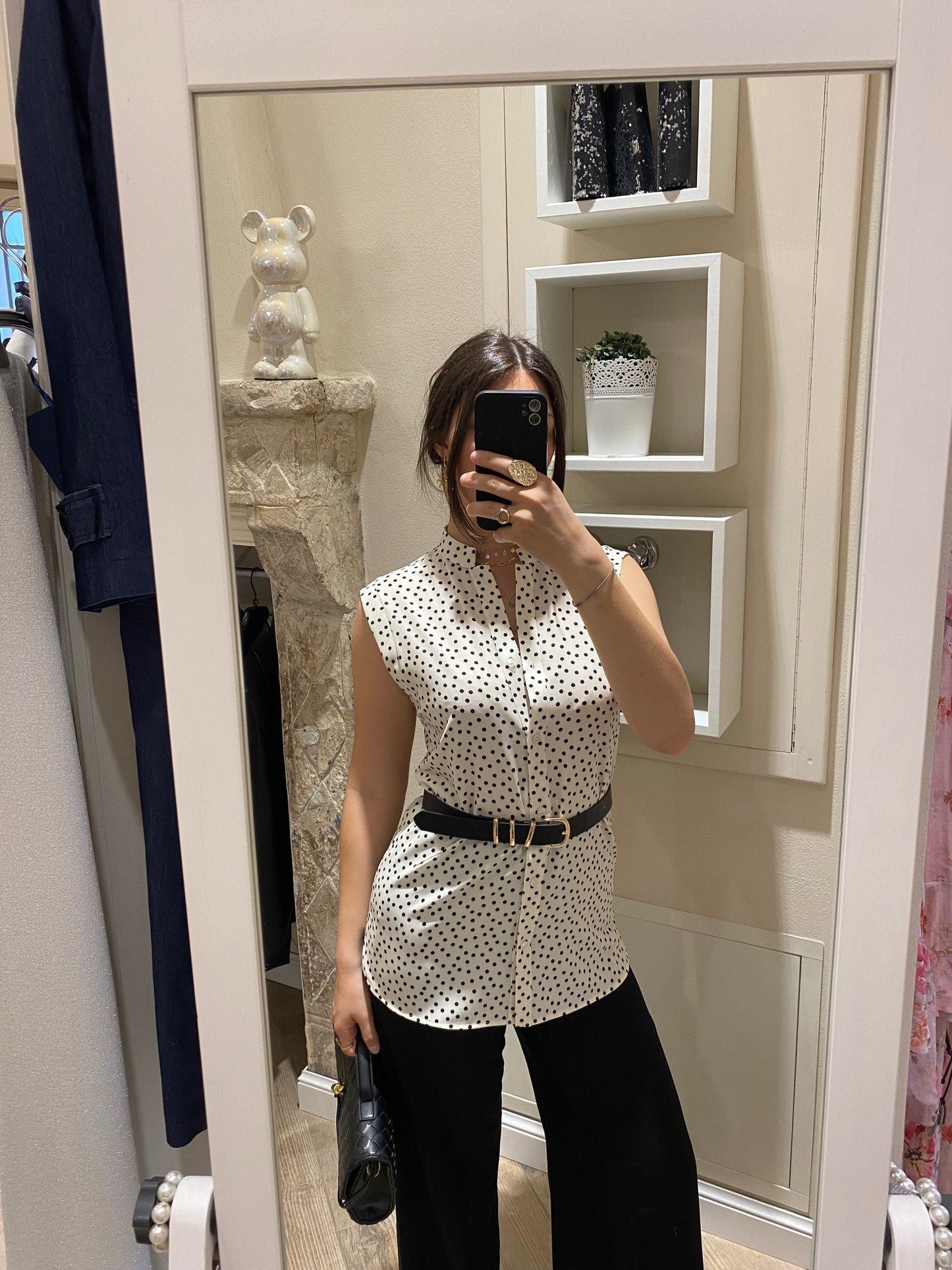 Camicia a pois
