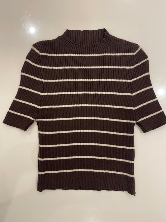 T-shirt a coste fantasia a righe