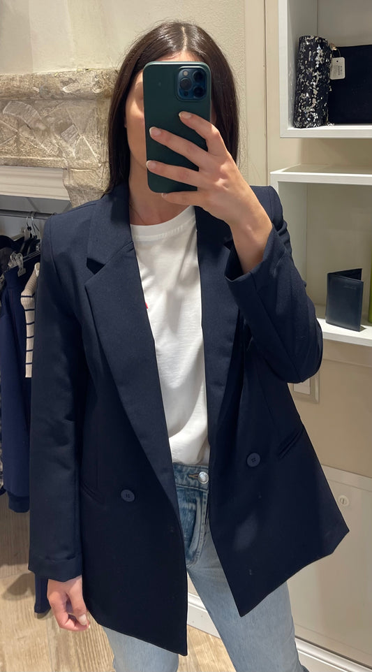 Giacca blu doppiopetto