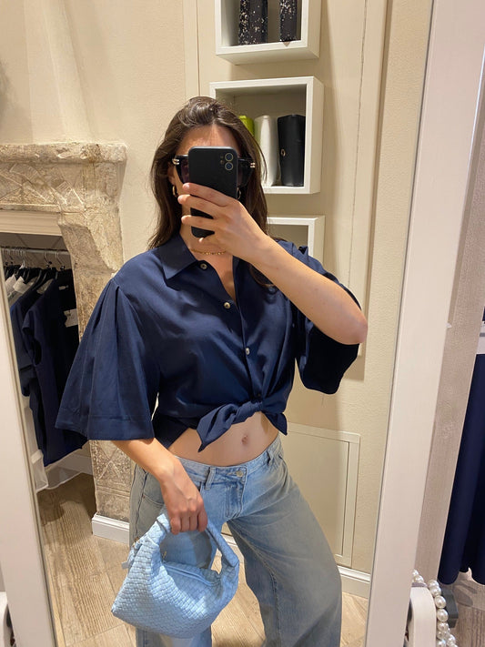 Camicia con manica ampia