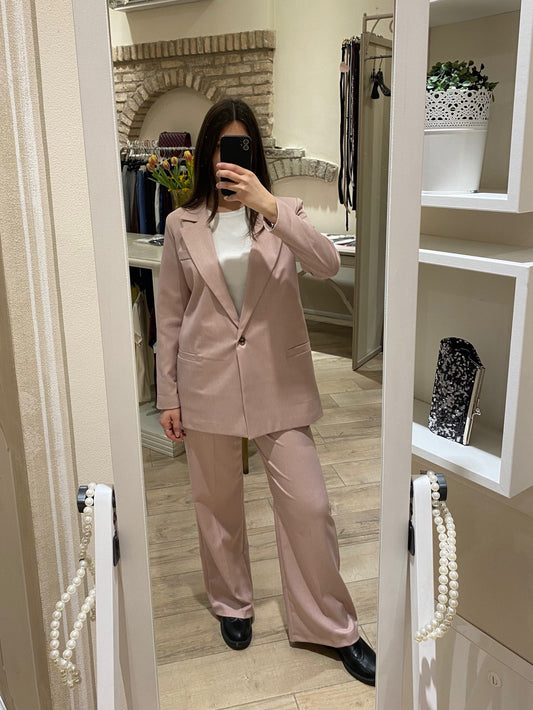 Pantalone rosa cipria