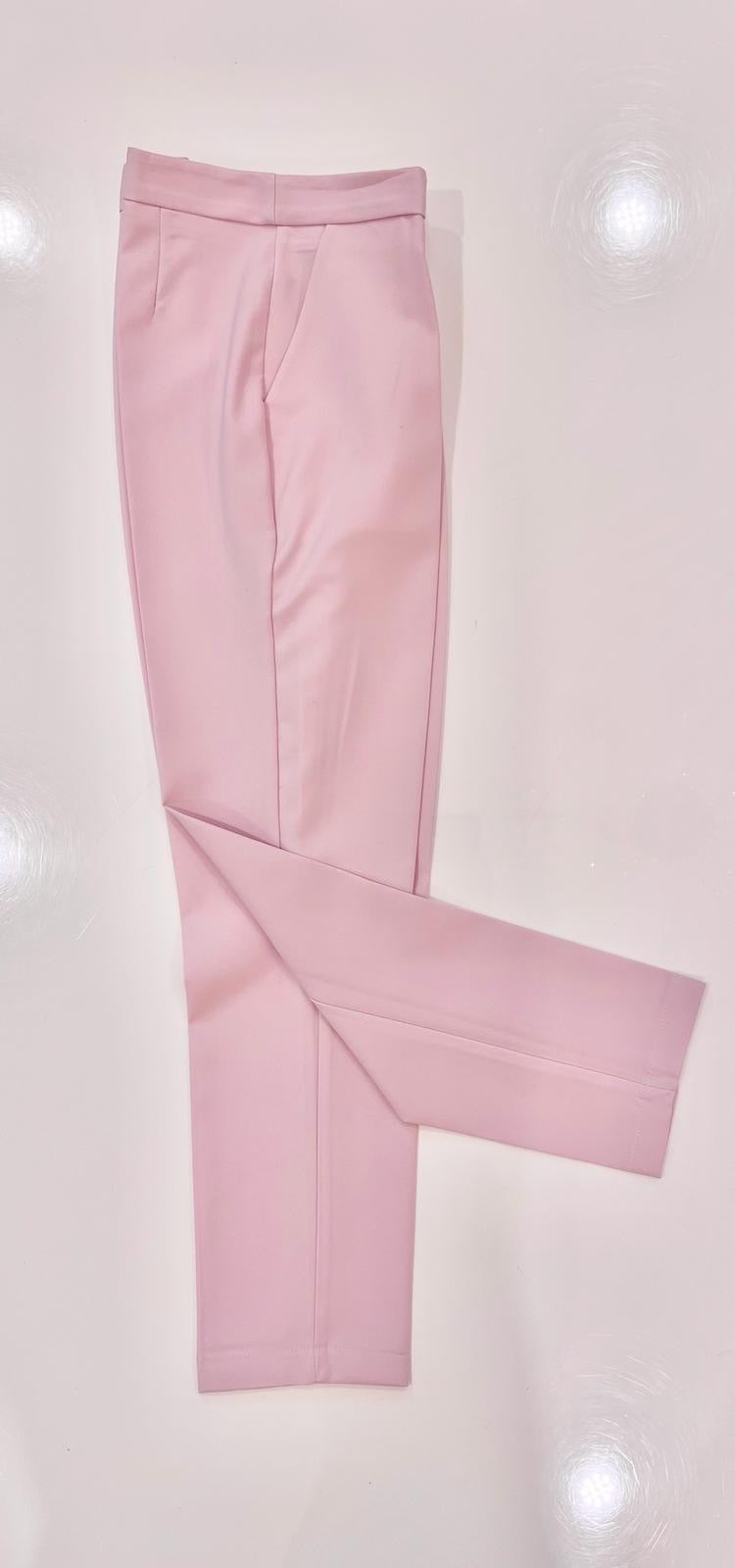 pantaloni sigaretta rosa