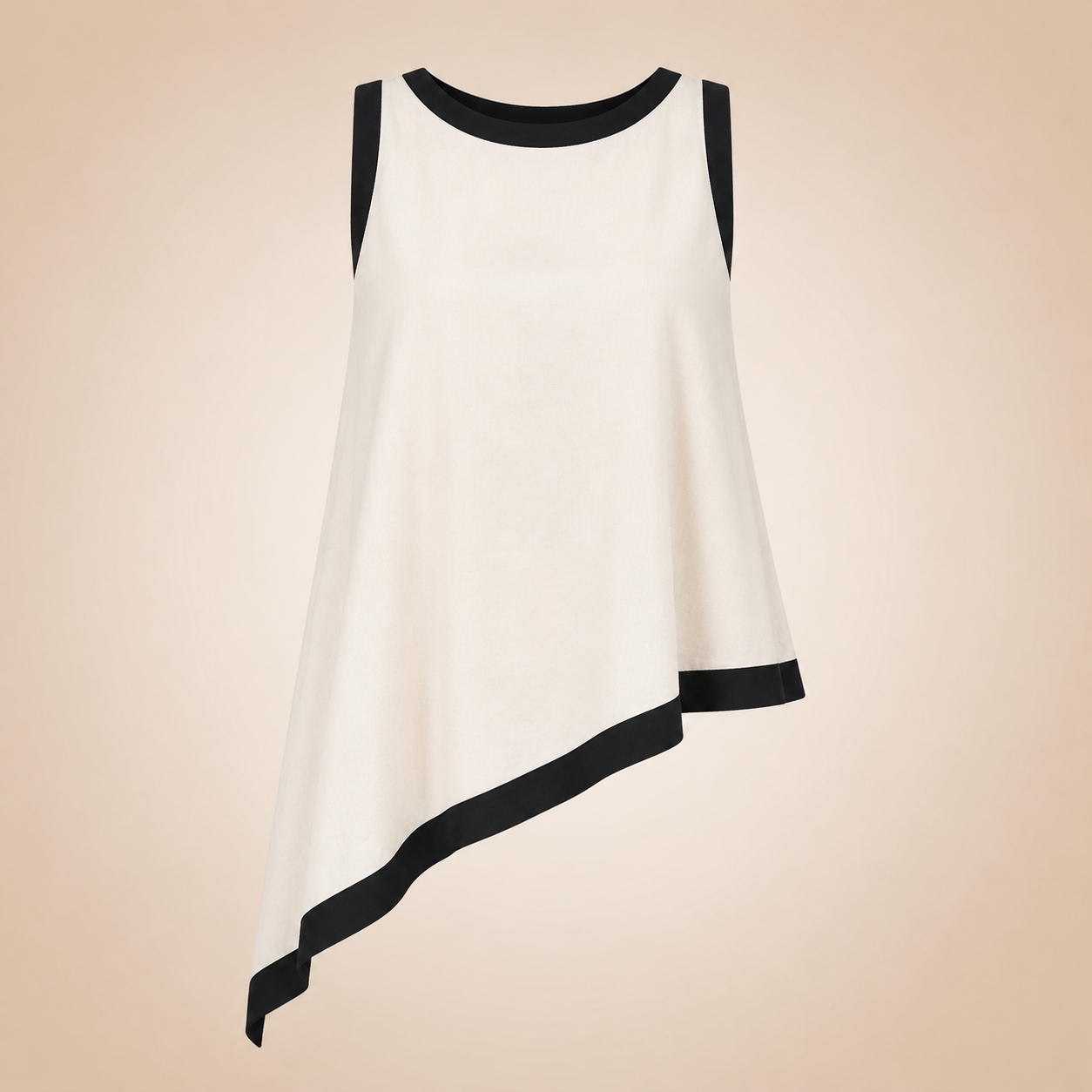 Top Asimmetrico Black & White