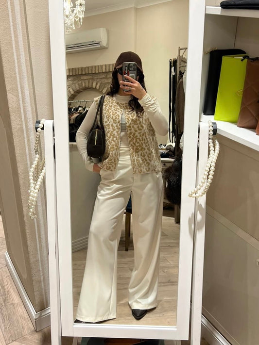 Gilet panna maculato Tensione in