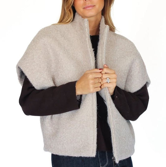 Cappottino gilet in bouclè