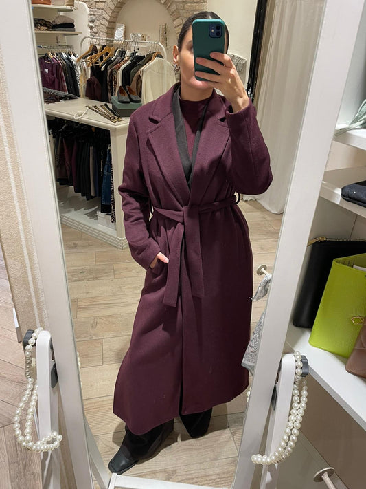 Cappotto lungo blu joint