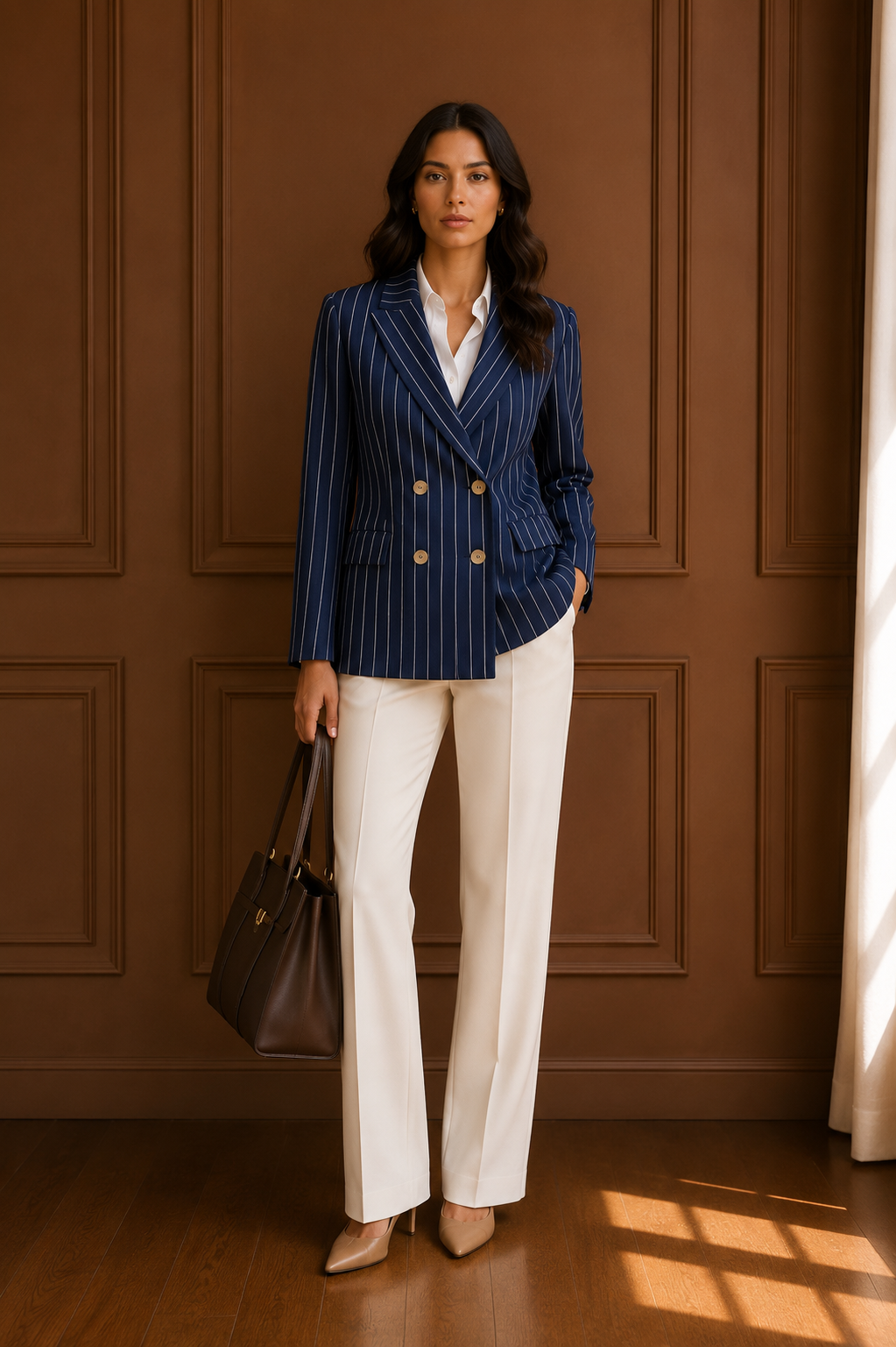 Blazer Doppiopetto Gessato