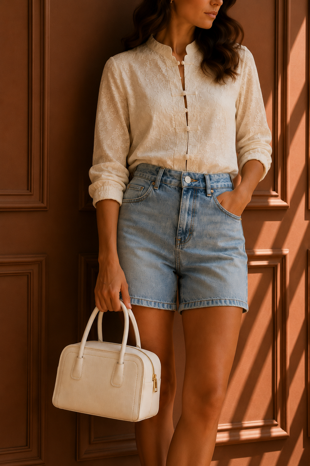 Borsa Bauletto in Vera Pelle