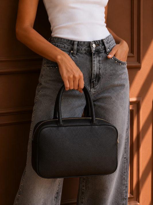 Borsa in Pelle con Tracolla Regolabile
