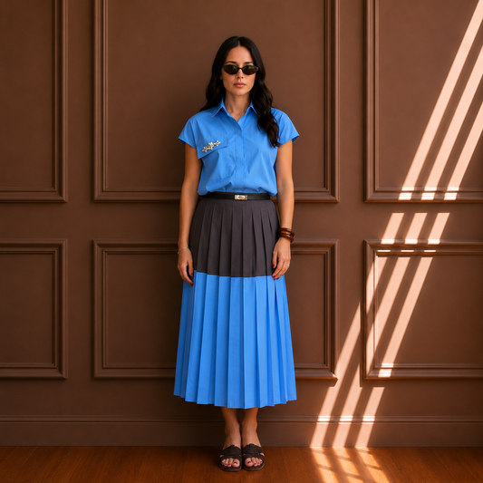 Camicia in Cotone con Tasca Gioiello