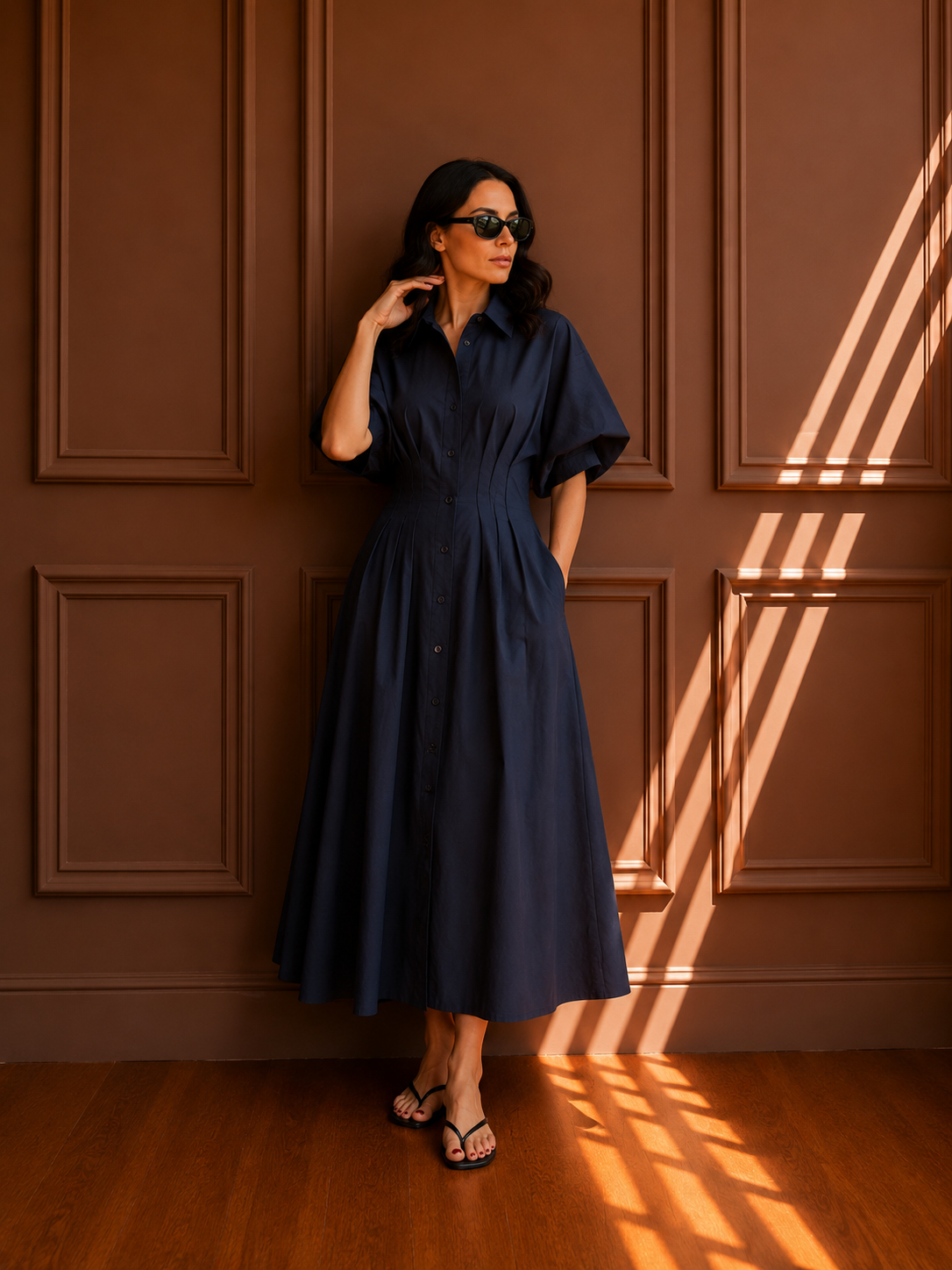 Abito Maxi Navy